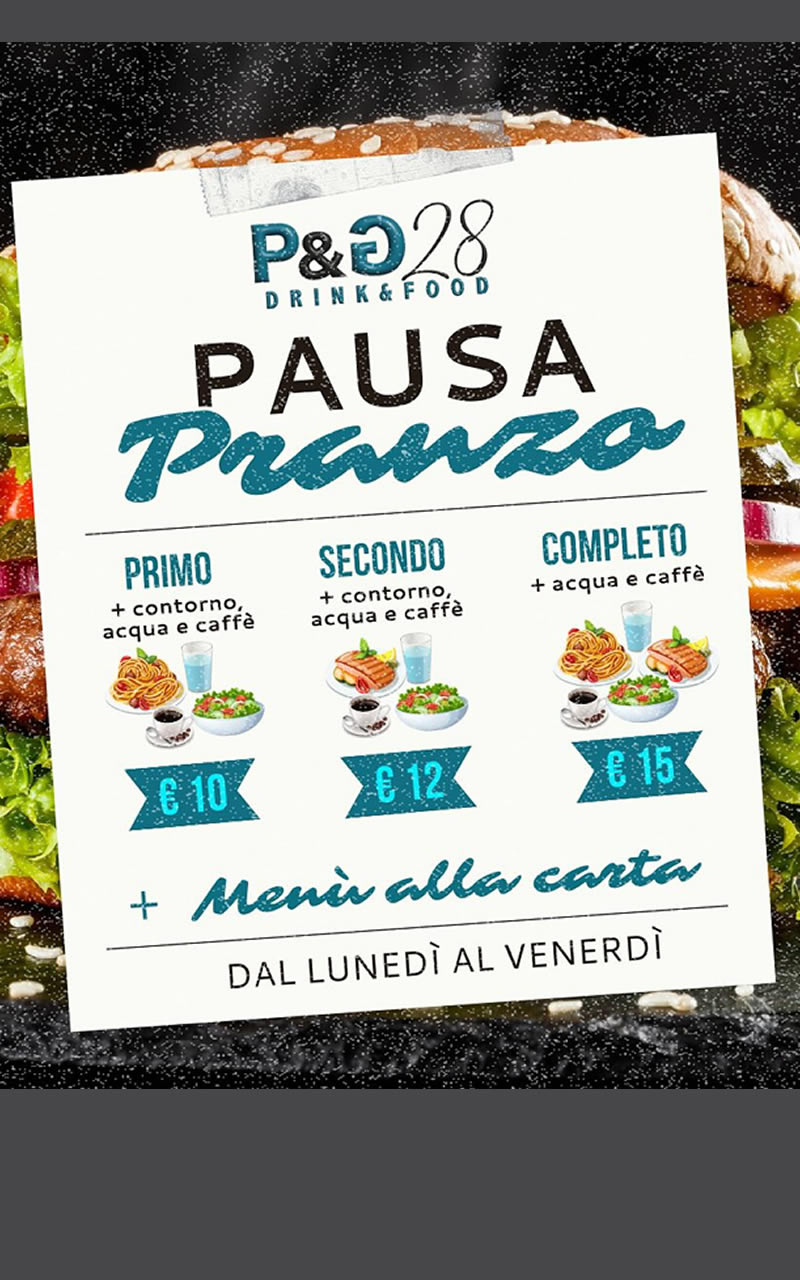 menu pranzo